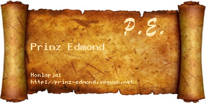 Prinz Edmond névjegykártya